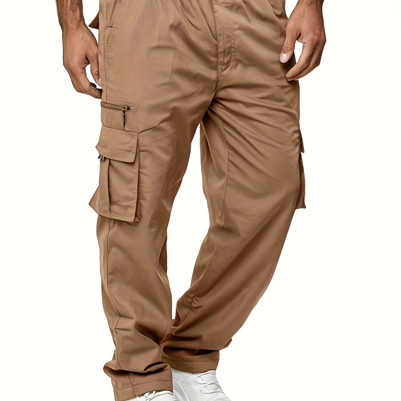 Męskie Spodnie Cargo - Wygodne Casualowe Wiele Kieszeni