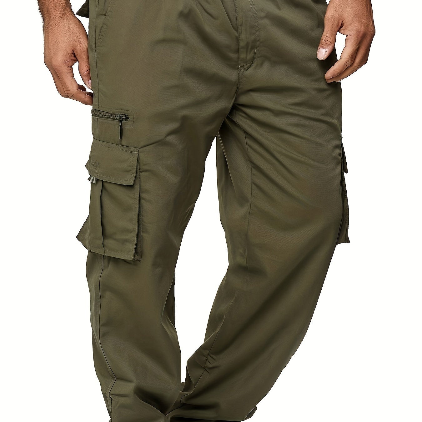Męskie Spodnie Cargo - Wygodne Casualowe Wiele Kieszeni