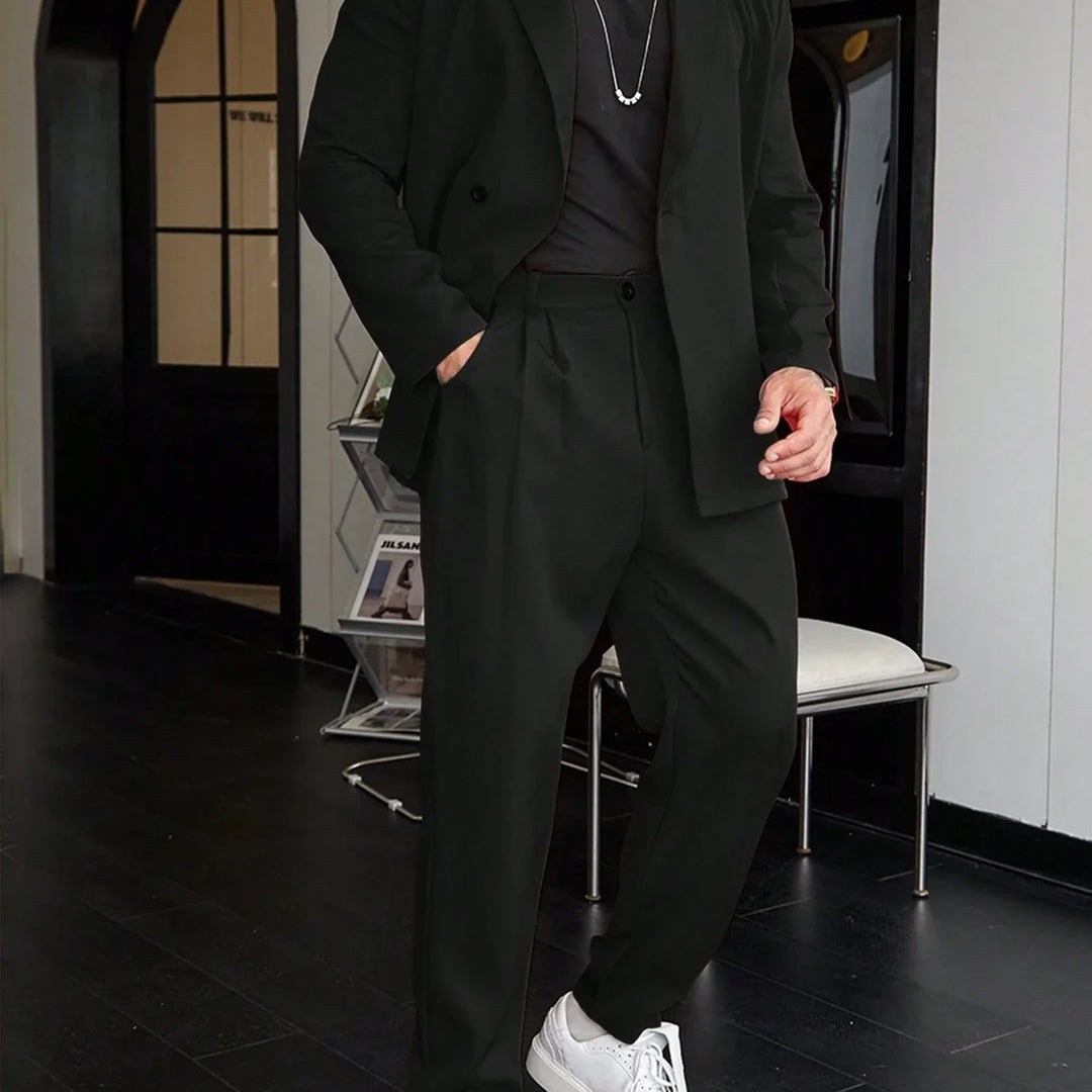 Męski Garnitur - Luźny Krój