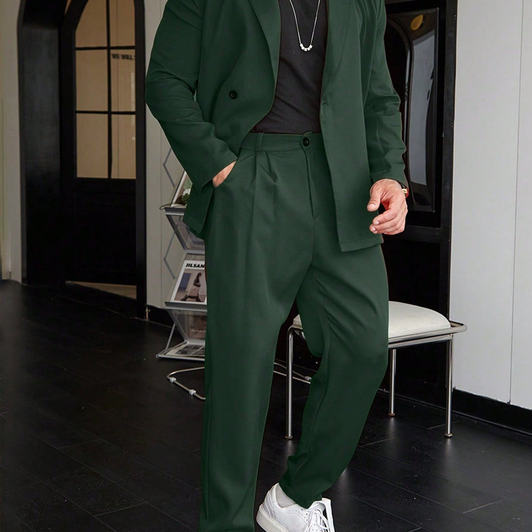 Męski Garnitur - Luźny Krój