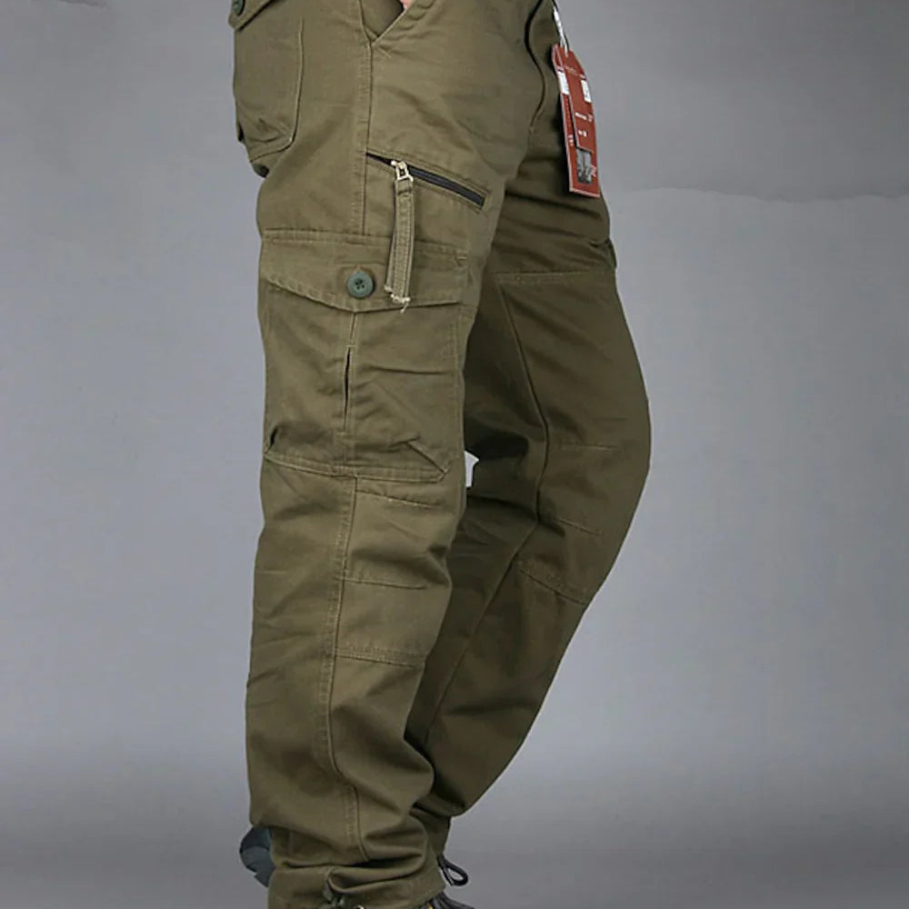 Męskie Spodnie Cargo - Luźne Z Kieszeniami