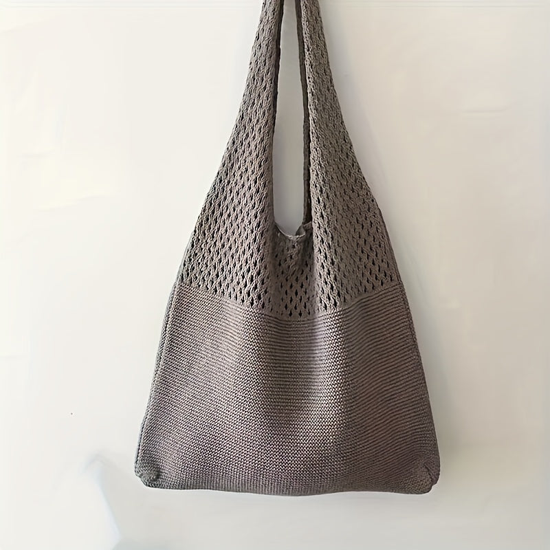 Damska Boho Szydełkowanie Tote Bag – Szykowna Torba na Lato