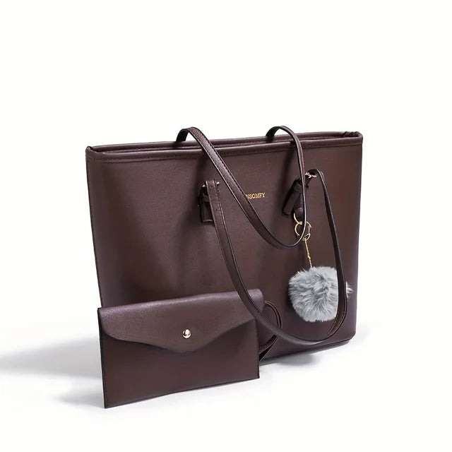 Damska Elegancka Tote Bag - Przestronna Wielokomorowa Codzienna