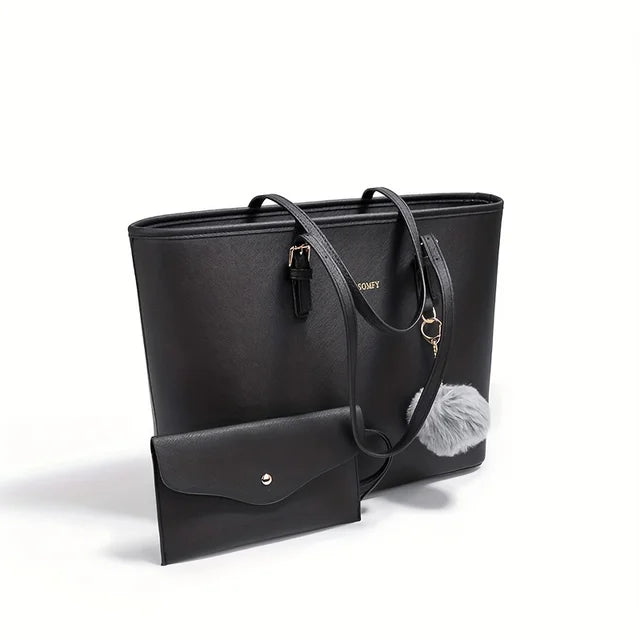 Damska Elegancka Tote Bag - Przestronna Wielokomorowa Codzienna