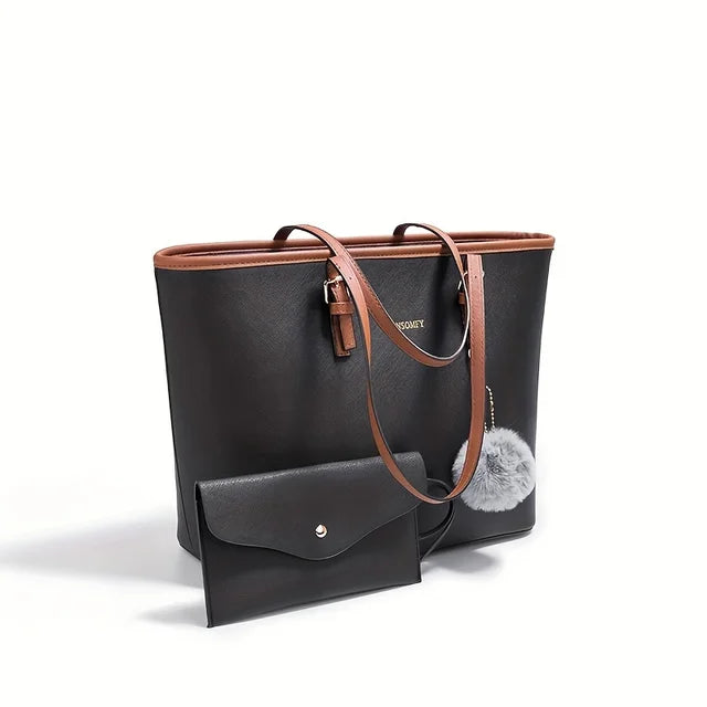 Damska Elegancka Tote Bag - Przestronna Wielokomorowa Codzienna