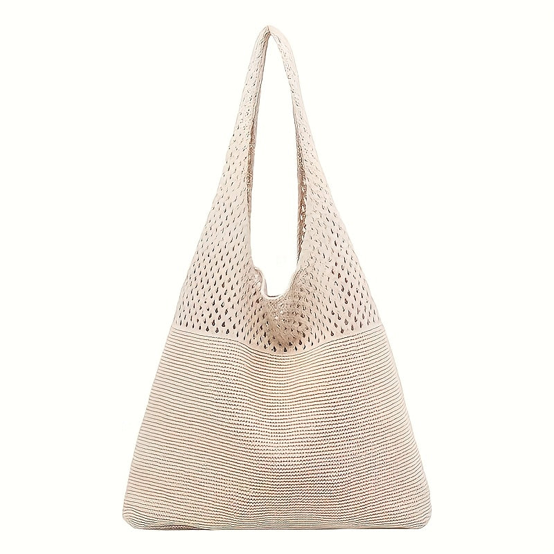 Damska Boho Szydełkowanie Tote Bag – Szykowna Torba na Lato