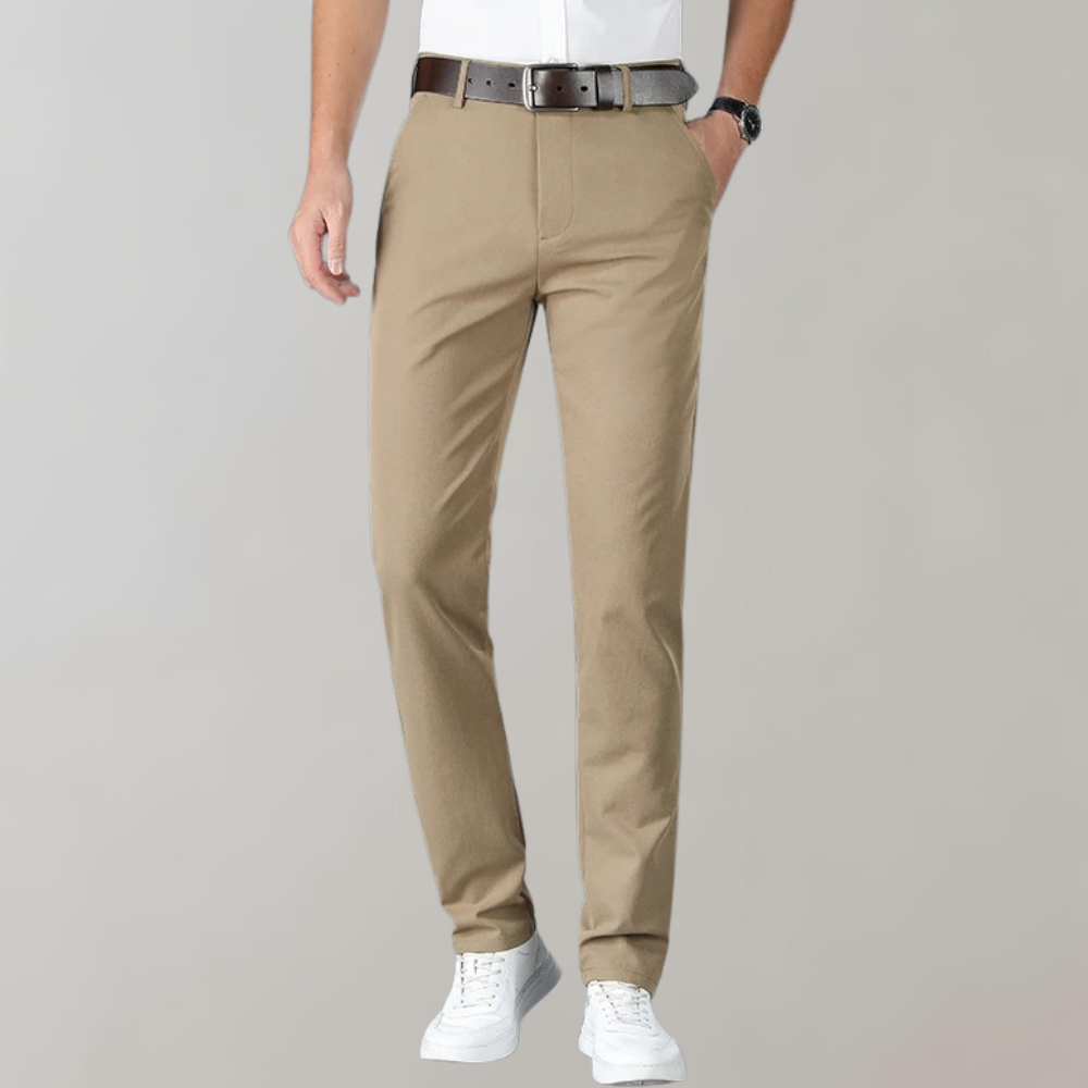 Męskie Spodnie do Pracy - Fason Slim Fit, ze Zwężaną Nogawką