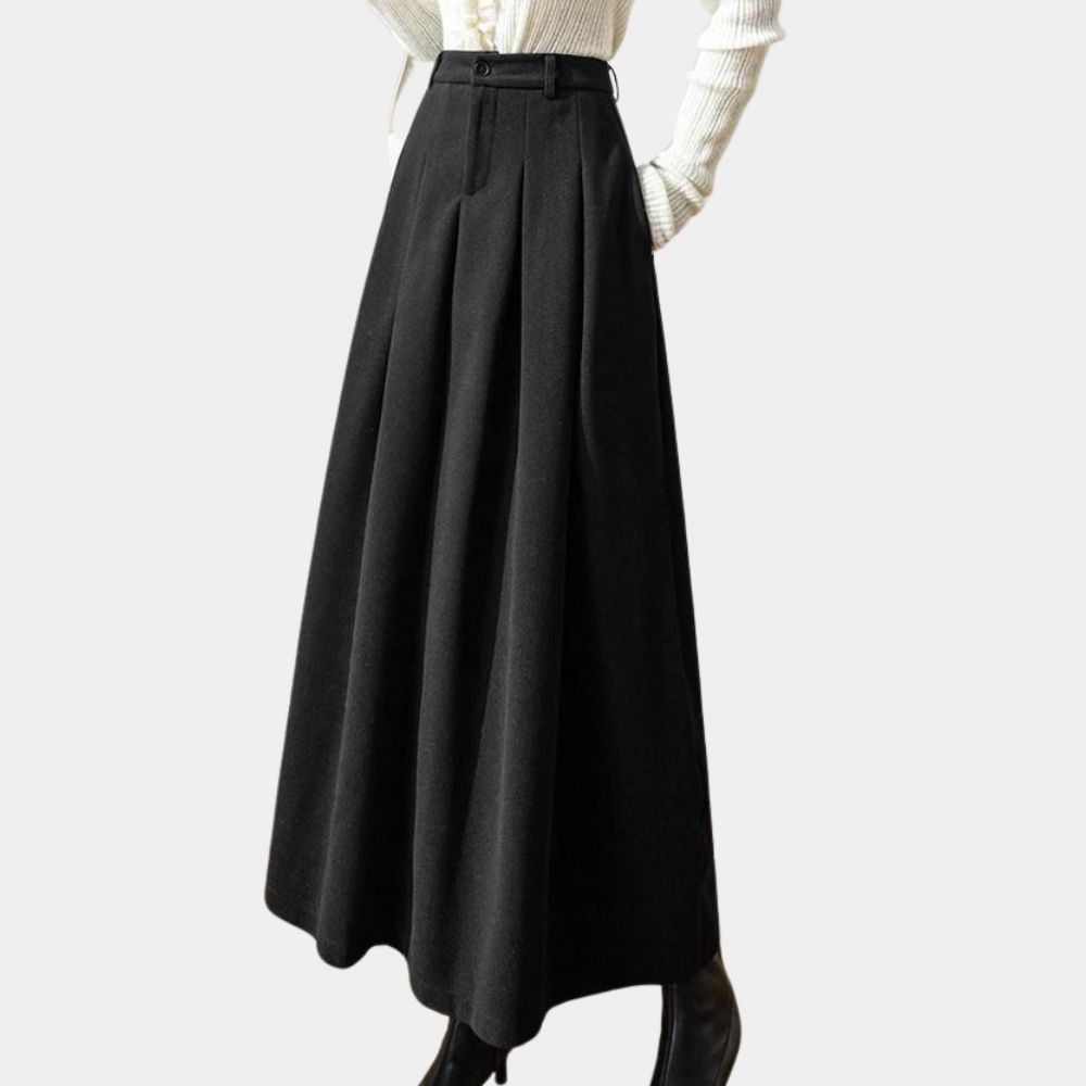 Damska Plisowana Spódnica Midi – Elegancka linia A