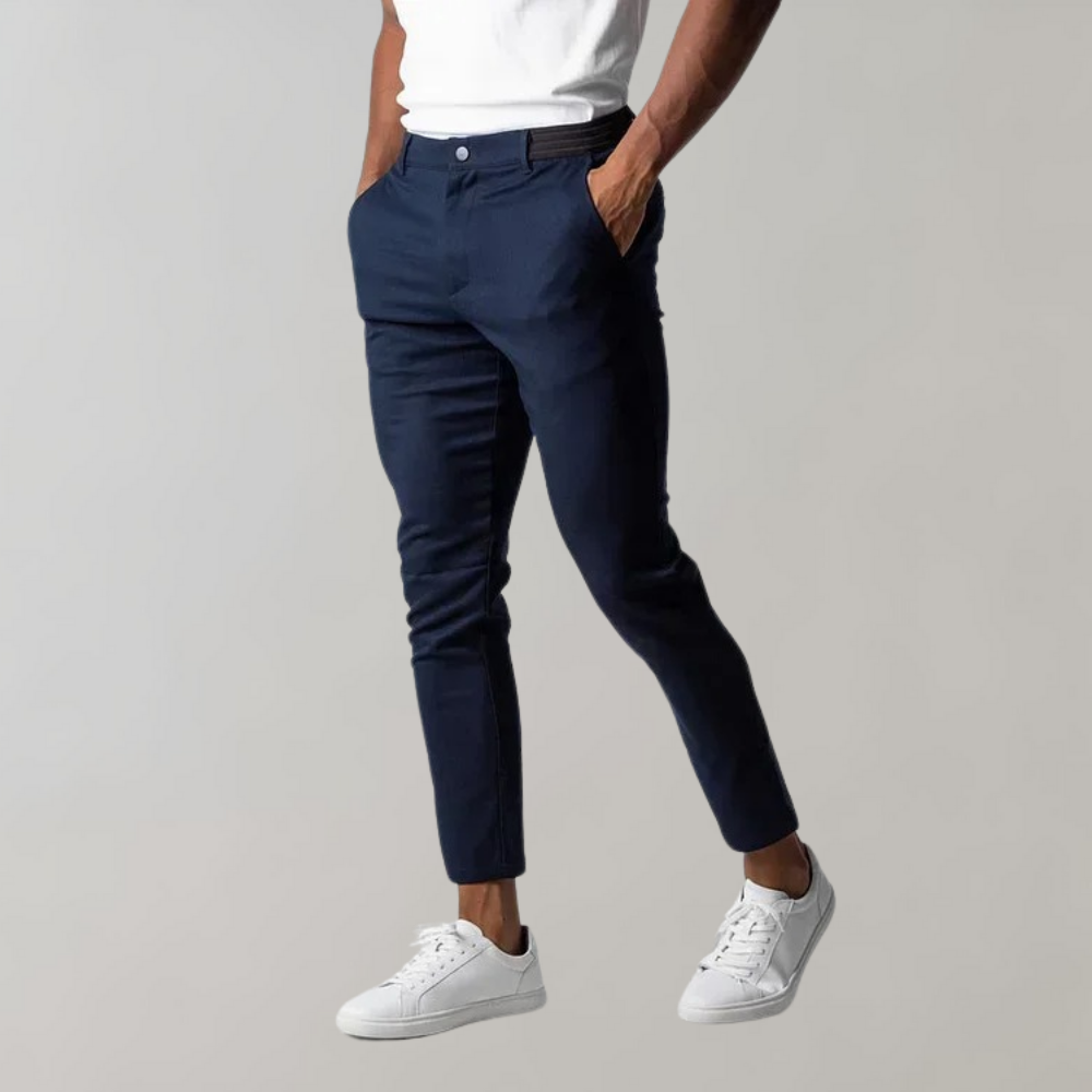 Męskie Chinosy do Pracy - Fason Slim Fit, Długość 7/8