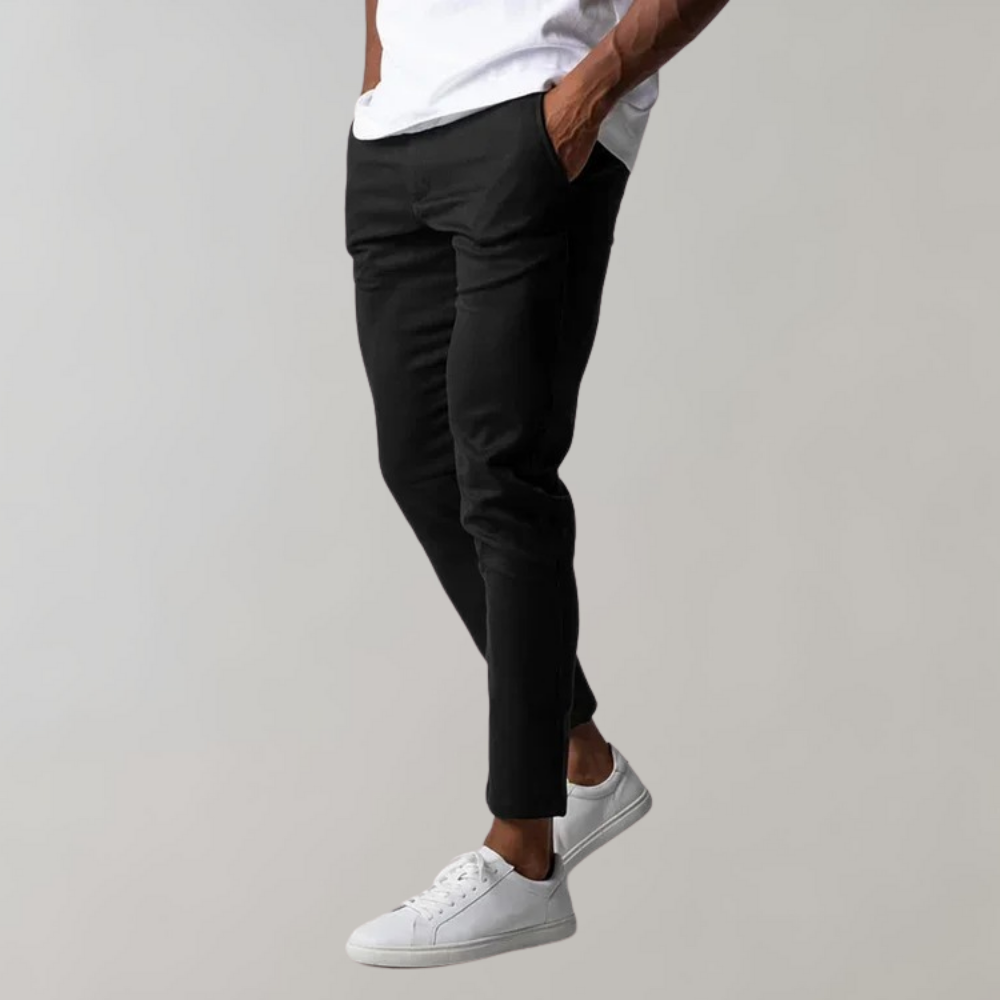 Męskie Chinosy do Pracy - Fason Slim Fit, Długość 7/8
