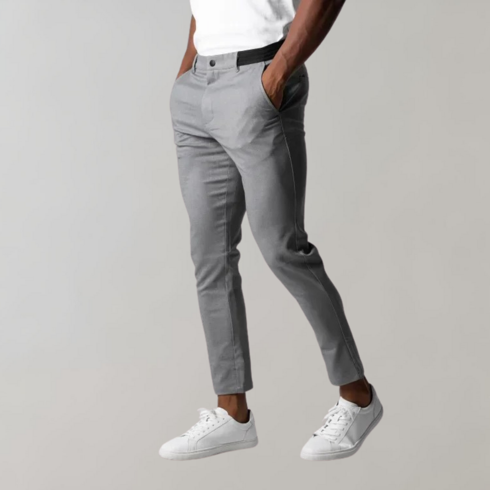 Męskie Chinosy do Pracy - Fason Slim Fit, Długość 7/8