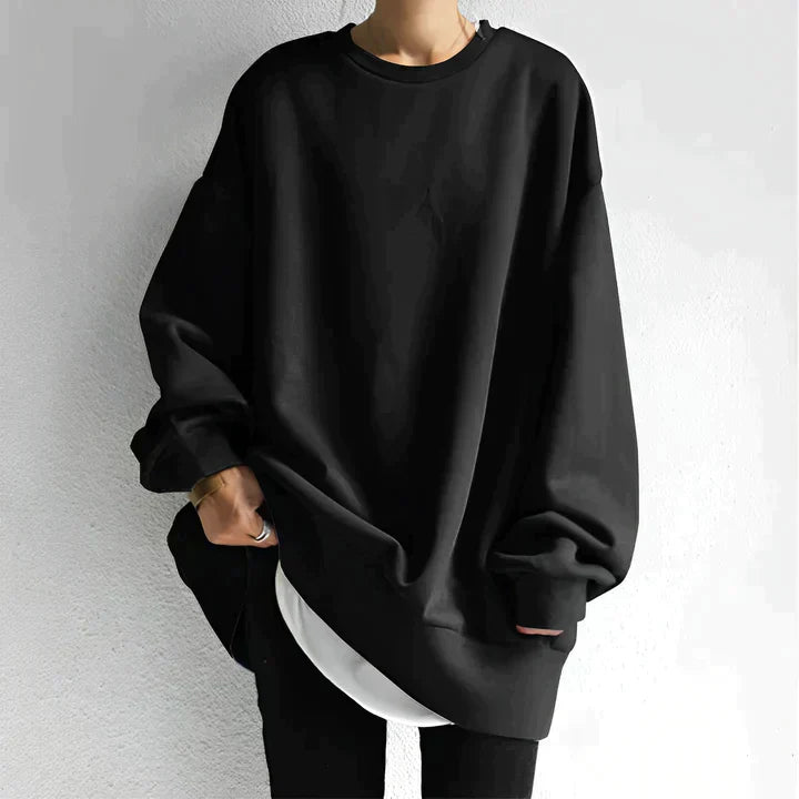 Damski Sweter Oversize - z Długim Rękawem
