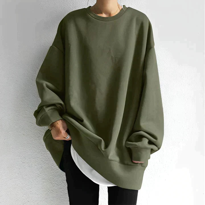 Damski Sweter Oversize - z Długim Rękawem