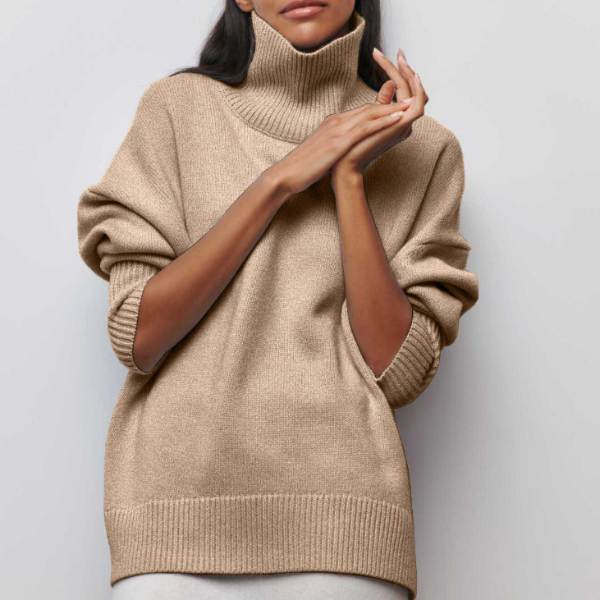 Damski Golf Sweter z Prążkowaniem – Przytulny i Wygodny