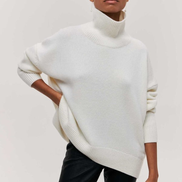 Damski Golf Sweter z Prążkowaniem – Przytulny i Wygodny