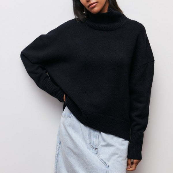 Damski Golf Sweter z Prążkowaniem – Przytulny i Wygodny