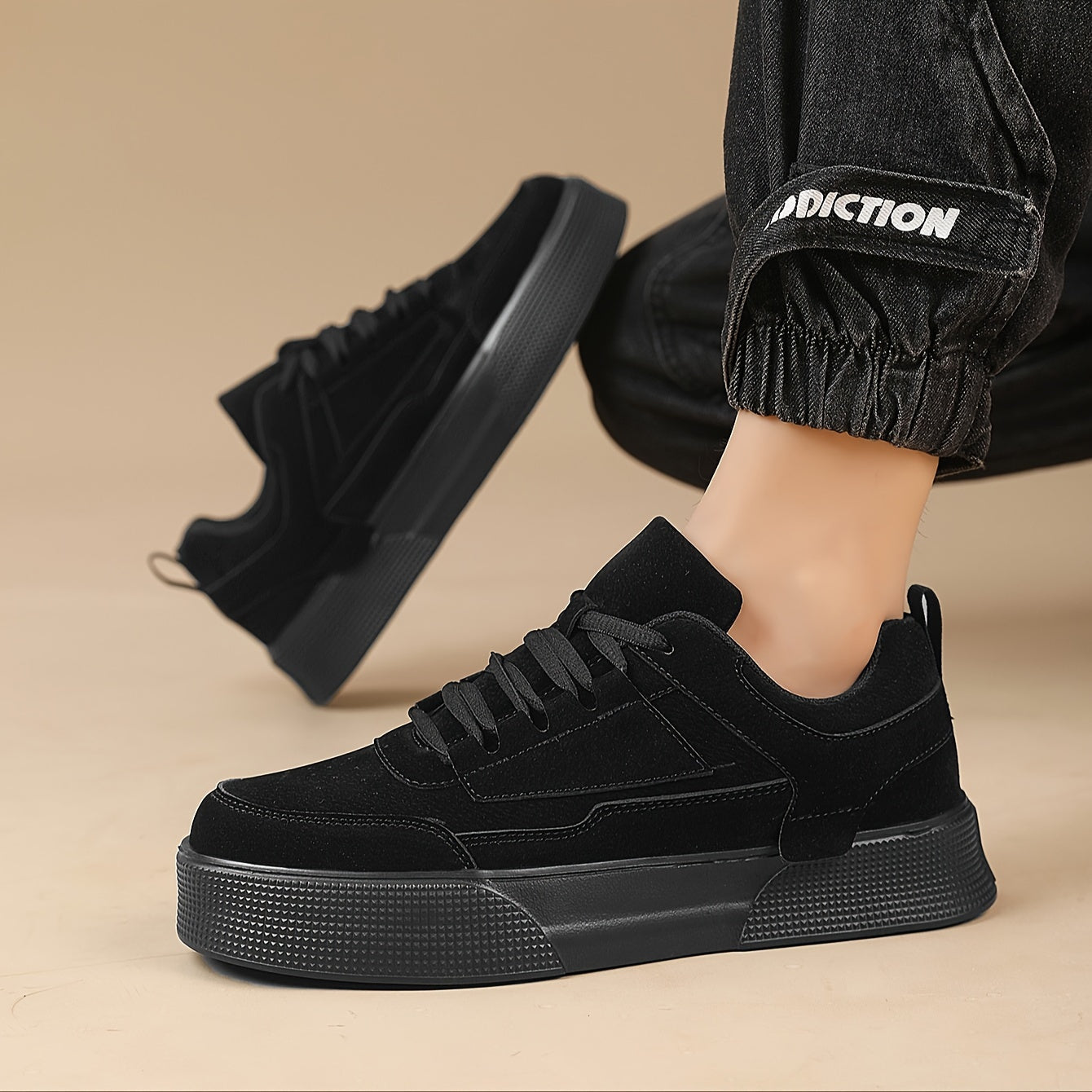 Męskie Sneakersy - Z Grubą Podeszwą i Niskim Profilem